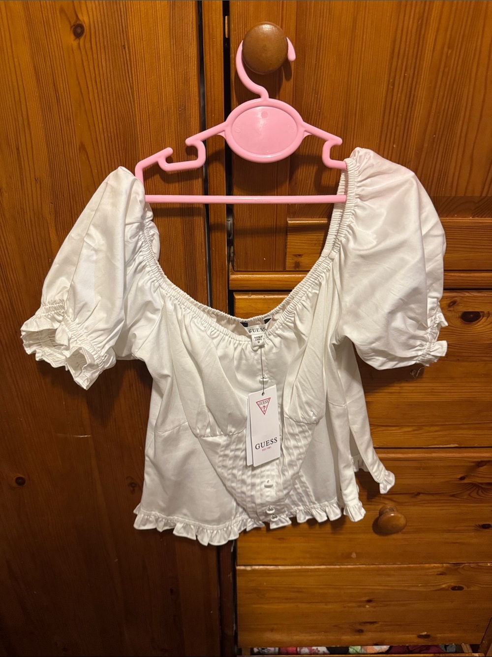 Guess Puré White SS Suri Top